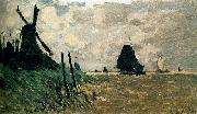 Claude Monet, A Windmill Near Zaandam